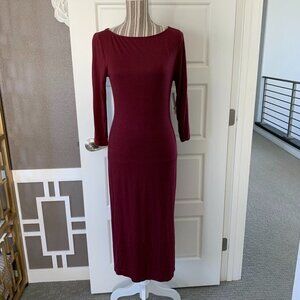 JustFab Long Sleeve Midi Dress NWT